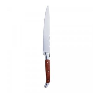 Faca do Chef com Cabo de Madeira e Aço Inox 34cm - Wolff