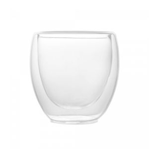 Conjunto 2 Copos de Café Parede Dupla de Vidro Borossilicato Modern 100ml - Lyor