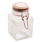 Pote-Hermetico-de-Vidro-com-Tampa-em-Metal-Geometrico-Rose-370ml-Lyor