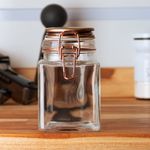 Pote-Hermetico-de-Vidro-com-Tampa-em-Metal-Geometrico-Rose-370ml-Lyor