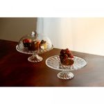 Prato-para-Bolo-de-Cristal-com-Pe-e-Tampa-Diamond-31cm-x-31cm-x-235cm-Lyor