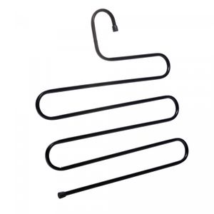 Cabide para Calças de Aço Inox Preto 36cm - Lyor