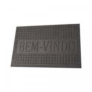 Capacho com Antiderrapante Cinza 58,5cm x 8cm PVC - Lyor