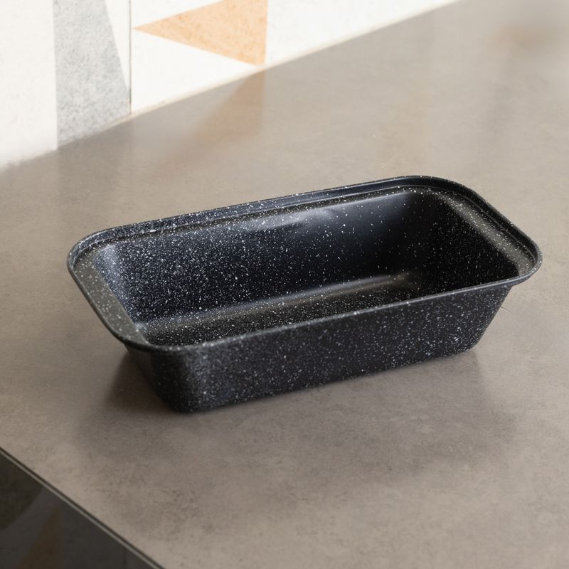 Forma-para-Pao-Antiaderente-de-Aco-Carbono-Granilite-Preta-255cm-x-13cm-x-6cm-Lyor