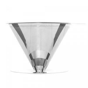 Filtro para Café de Aço Inox N°103 15,5cm x 13,5cm x 12,5cm - Lyor