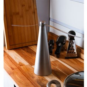 Ventilador Repelente de Mesa de Plástico Prateado 9cm x 9cm x 26cm - Lyor
