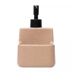 Porta-Detergente-Liquido-com-Suporte-para-Esponja-Granilite-Nude-360ml-Ceramica-Lyor