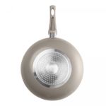 Frigideira-Wok-de-Inducao-Granito-Chef-28cm-Taupe-Aluminio-com-Revestimento-Ceramico-Lyor