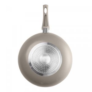 Frigideira Wok de Indução Granito Chef 28cm Taupe Alumínio com Revestimento Cerâmico - Lyor