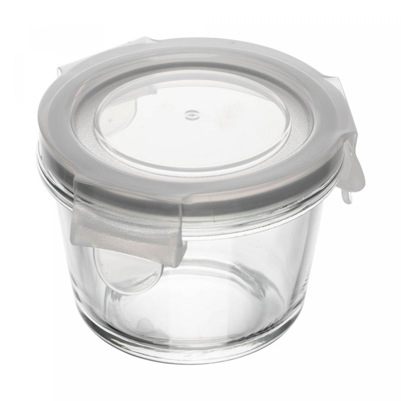 Pote-Hermetico-com-Tampa-Redondo-130ml-Vidro-Lyor