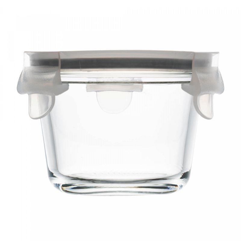 Pote-Hermetico-com-Tampa-Redondo-130ml-Vidro-Lyor