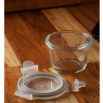 Pote-Hermetico-com-Tampa-Redondo-130ml-Vidro-Lyor
