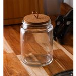 Porta-Mantimento-com-Tampa-de-Cortica-e-Puxador-750ml-Cristal-Ecologico-Lyor