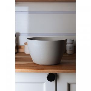 Bowl Oval 24,5cm x 18cm x 14cm Cinza PP e Bambu - Lyor