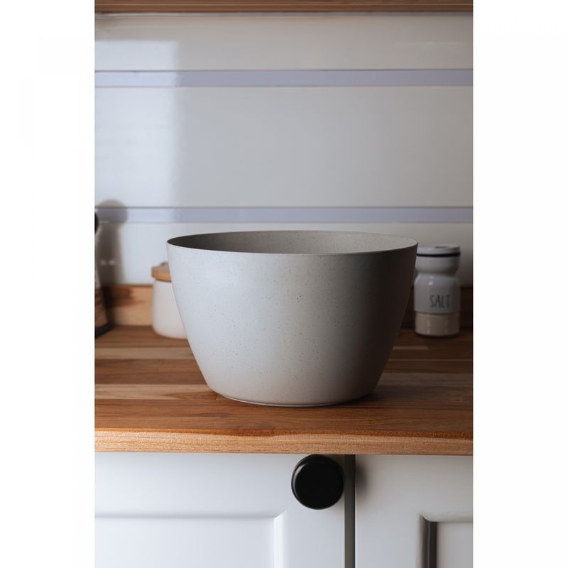 Bowl-Oval-245cm-x-18cm-x-14cm-Cinza-PP-e-Bambu-Lyor