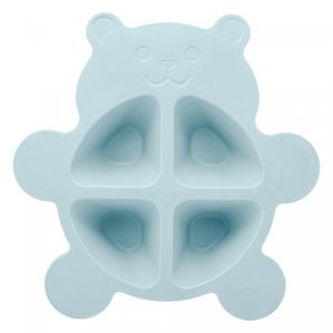 Conjunto de Prato com 2 Talheres Baby Bear Azul PP e Bambu - Lyor