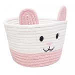 Cesta-Rabbit-22cm-x-22cm-x-14cm-Branca-Poliester-Lyor