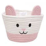 Cesta-Rabbit-22cm-x-22cm-x-14cm-Branca-Poliester-Lyor