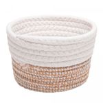 Cesta-Elephant-29cm-x-29cm-x-29cm-Rosa/Branca-Poliester-Lyor
