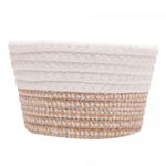 Cesta-Elephant-29cm-x-29cm-x-29cm-Rosa/Branca-Poliester-Lyor