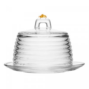 Queijeira Little Bee 19cm x 19cm x 13,5cm Cristal - Lyor