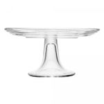 Prato-para-Bolo-com-Pe-Little-Bee-19cm-x-19cm-x-10cm-Cristal-Lyor