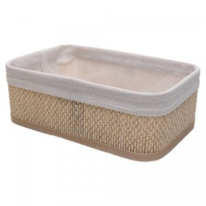 Conjunto 3 Cestas Retangulares com Forro em Tecido Cozy Bambu – Lyor
