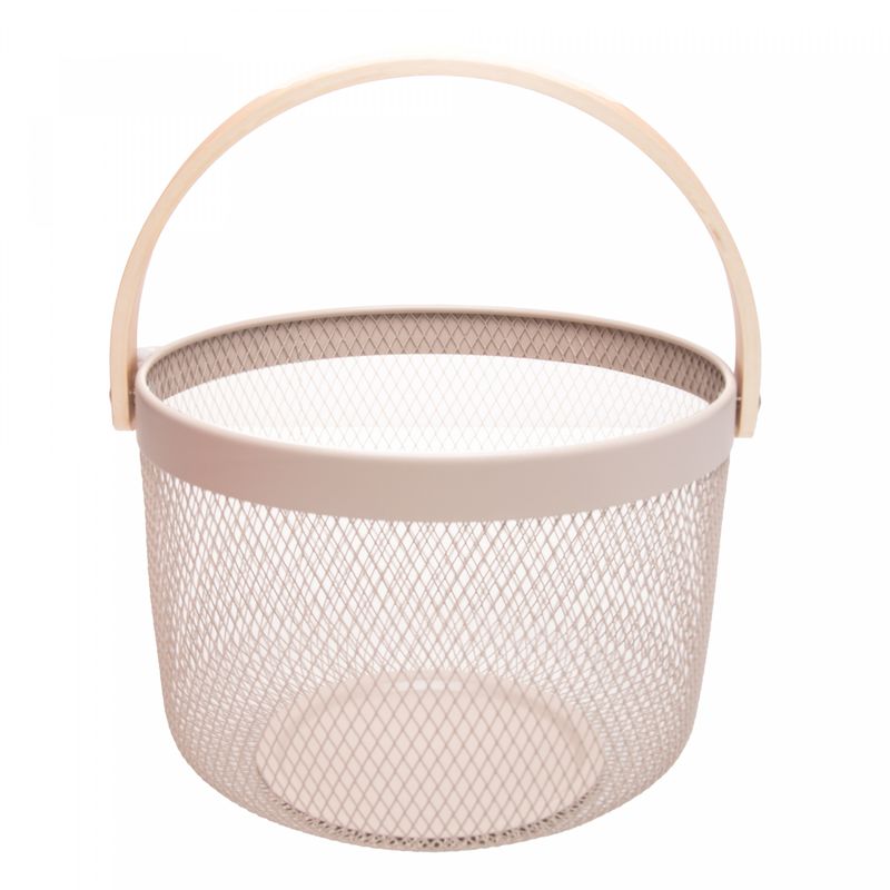 Cesta-Quadrada-com-Alca-Perfect-23,5cm-x-17,5cm-x-25,5cm-Preta-Metal-Lyor