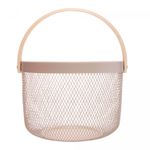 Cesta-Quadrada-com-Alca-Perfect-23,5cm-x-17,5cm-x-25,5cm-Preta-Metal-Lyor