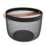 Cesta-com-Alca-Perfect-245cm-x-185cm-x-27cm-Preta-Metal-Lyor
