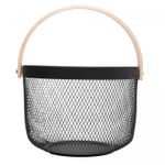 Cesta-com-Alca-Perfect-245cm-x-185cm-x-27cm-Preta-Metal-Lyor