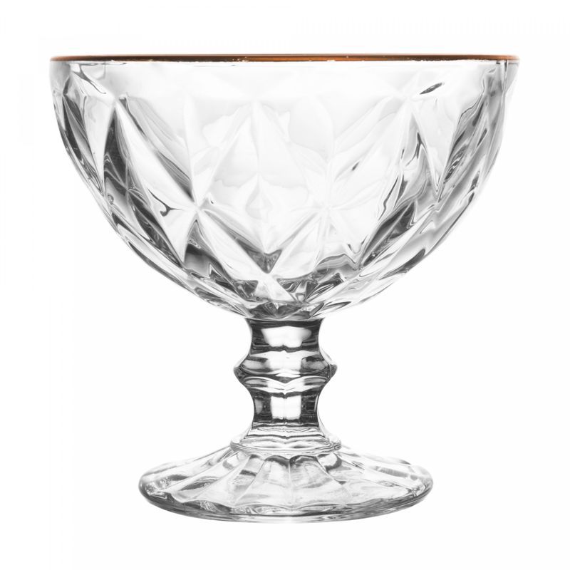 Taca-para-Sobremesa-de-Vidro-com-Fio-de-Ouro-Diamond-250ml-Lyor