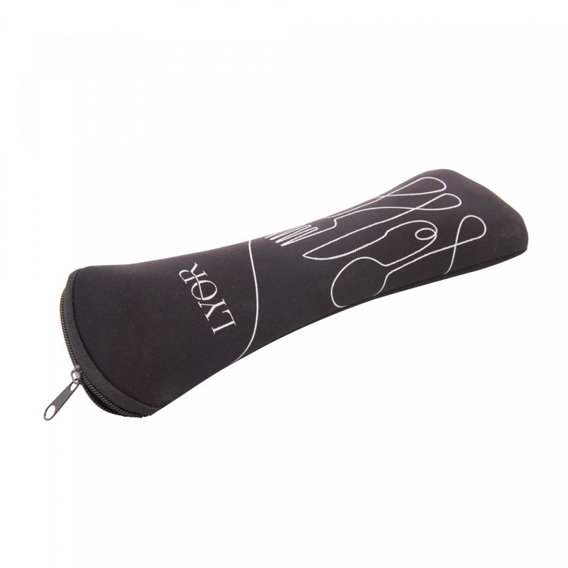 Conjunto-4-pecas-Estojo-de-Neoprene-Preto-com-3-Talheres-Positano-Aco-Inox-Lyor