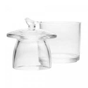 Manteigueira Francesa Bird 9,5cm x 9,5cm x 11cm Cristal - Wolff