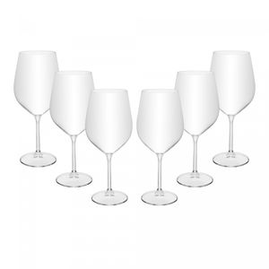 Conjunto 6 Taças de Vinho Crex 600ml Cristal - Wolff