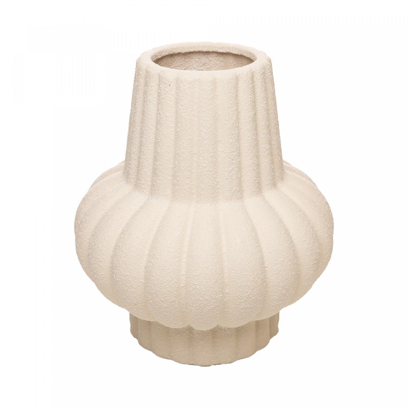 Vaso-Pilar-Ondulado-20cm-x-20cm-x-225cm-Branco-Ceramica-Wolff