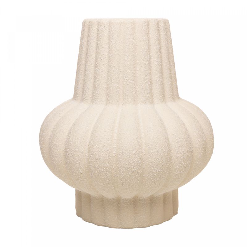 Vaso-Pilar-Ondulado-20cm-x-20cm-x-225cm-Branco-Ceramica-Wolff