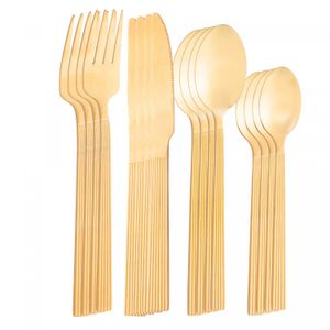 Faqueiro 16 Peças de Aço Inox Athenas Dourado - Lyor
