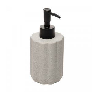 Porta Sabonete Líquido Granilite Geometric 300ml Cinza Cerâmica - Lyor