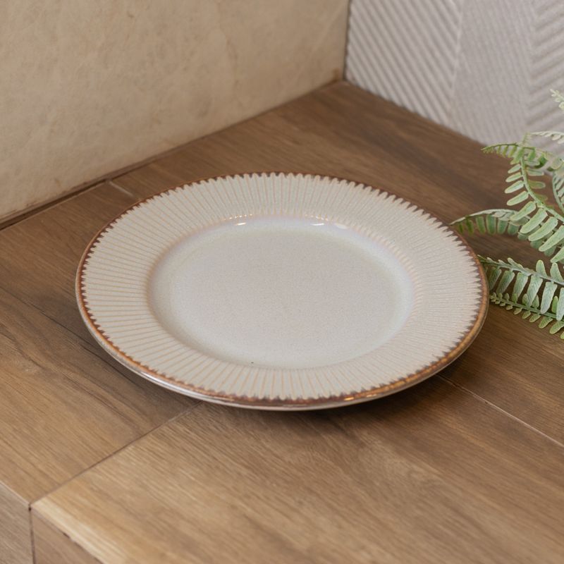 Prato-para-Sobremesa-de-Ceramica-Linear-Cinza-20cm-Lyor