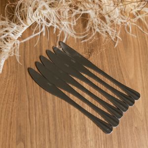 Conjunto 6 Facas para Sobremesa de Aço Inox Positano 16cm - Lyor