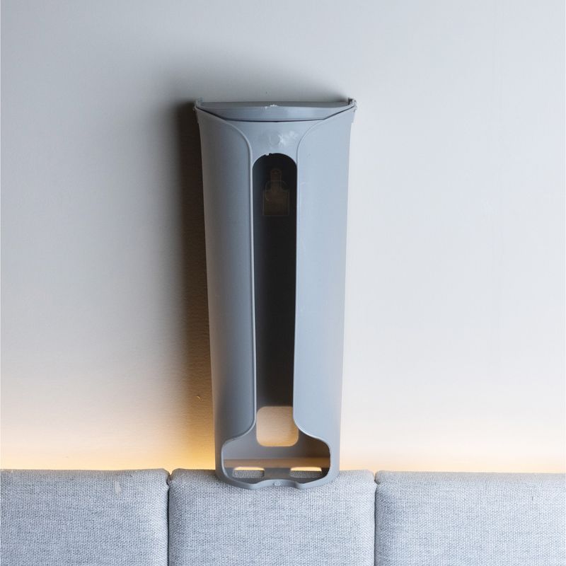 Dispenser-para-Sacola-Plastica-com-Suporte-de-Parede-Cinza-75cm-x-95cm-x-22cm-Lyor