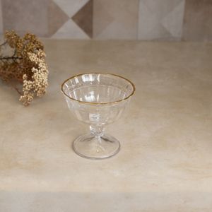 Taça de Sobremesa Imperial Fio de Ouro 180ml Cristal Ecológico - Lyor