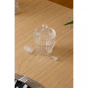 Meleira com Pegador e Tampa Império 8cm x 8cm x 11cm Cristal Ecológico - Wolff