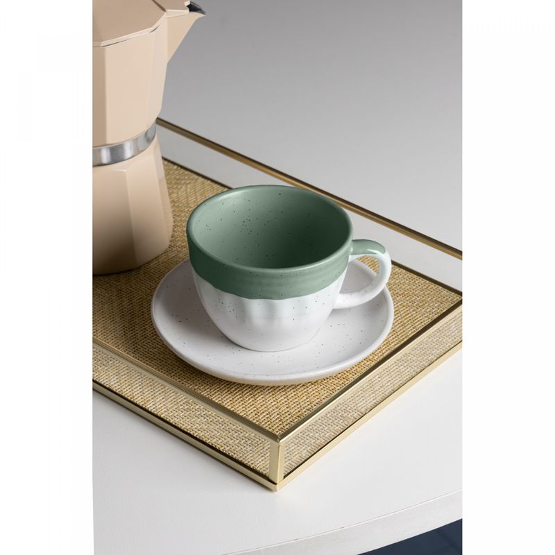 Conjunto-4-Xicaras-de-Cha-com-Pires-Ombre-210ml-Verde-Ceramica-Wolff