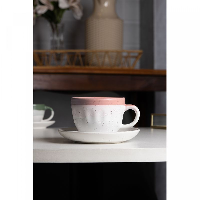 Conjunto-4-Xicaras-de-Cha-com-Pires-Ombre-210ml-Rosa-Ceramica-Wolff