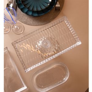 Travessa Geneva com Pé 34,5cm x 18,5cm x 11,5cm Cristal - Wolff