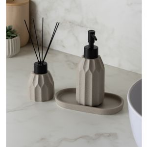 Conjunto 3 Peças para Banheiro Aromatta Cinza Cerâmica - Wolff