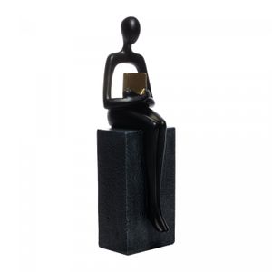 Figura Decorativa de Resina Educação 8,5cm x 9,5cm x 28cm - Wolff