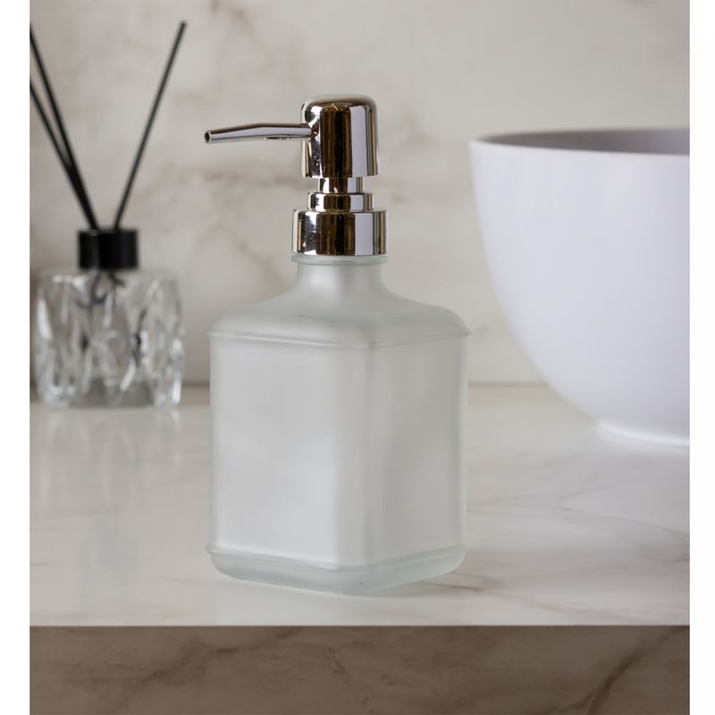 Porta-Sabonete-Frosted-370ml-Vidro-Wolff